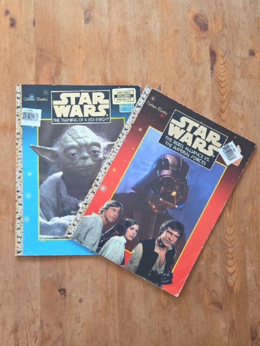Vintage Star Wars Golden Books Activity Coloring Book Lot 2 Unused 1997